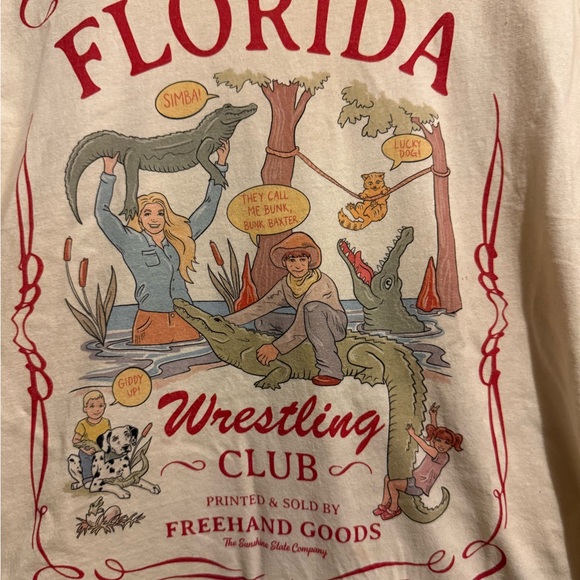 Other - Kids Florida Wrestling Club Shirt - Cream